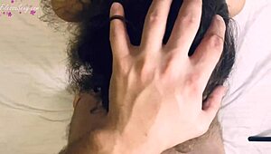 Girlfriend Sucking Hard Before Wild Bedroom Action?