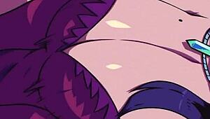 Vampira eagerly sucks gozo in dark anime tale