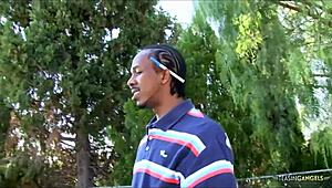 making a guy horny with her sexy lingerie the ebony enjoyed his drilling bbc