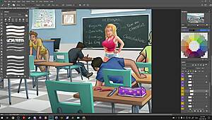 Darkcookie streams Summertime Saga on Picarto