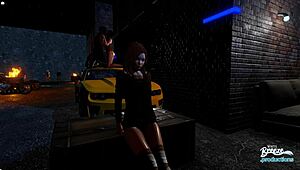 milf fulfills naughty desires in public cartoon