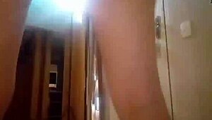 Latina strips panties off ass on bed, ready for mouth action 😘