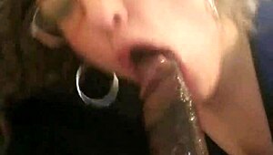 Shay eagerly sucks that big black cock for a deepthroat cumshot close-up 😏