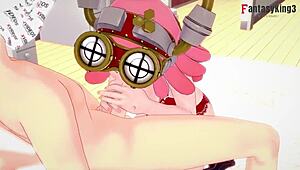 mei hatsume pov sucks big tits in boku no hero