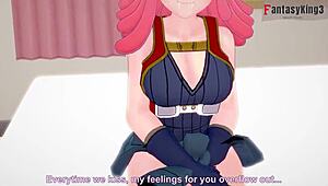 mei hatsume pov sucks big tits in boku no hero