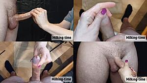 Milking-Time Cumpilation: Dicks Everywhere in Split-Screen Croatian Action