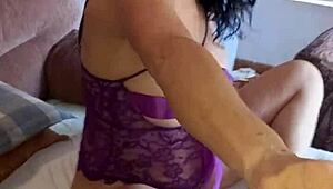 velvet rain masterbates, then toys penetrate her, squirting wildly