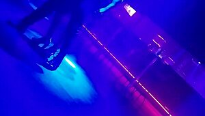 Go-Go Dancer Pulls Married Brunette Onto Dance Floor, Lifting Her Dress