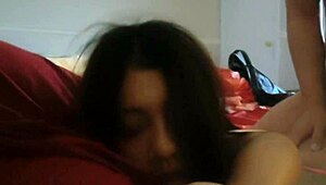 Teen babe gets her pussy licked intensely then bent over for doggystyle pounding with small cock