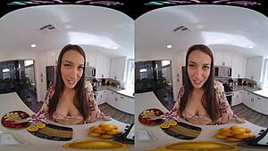 Juicing my tits with toys in solo play