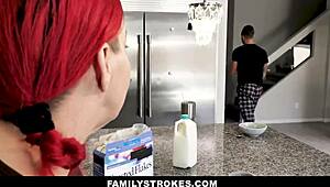 stepdaughter cara may deceives stepmom with stepdad.