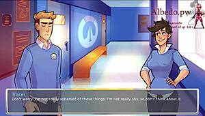 overwatch academy34 part 2 where the chubby slave gets sexy bdsm treatment from her master.