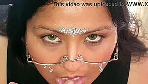 halloween night turns wild with belly play and cum swallowing antics.