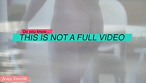 I spied on Jeny Smith through the window as she undressed and took nude selfies on her phone