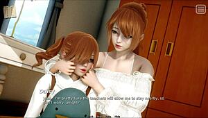 Blonde Lover with Big Tits Bully Affair