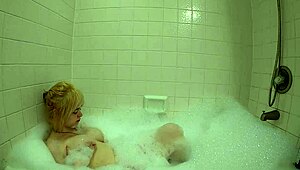 Annie archer enjoys a bold shower bath