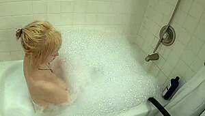 Annie archer enjoys a bold shower bath