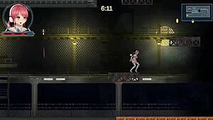 Redhead Girl Seduces Robot Man in Erotic Hentai Game.