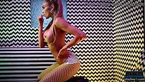 Californian Blonde Milf Kenzie Anne Shows Big Tits in Softcore Playboy Video