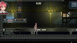 Redhead Girl Seduces Robot Man in Erotic Hentai Game.