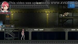 Redhead Girl Seduces Robot Man in Erotic Hentai Game.