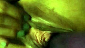 Squirting orgasm with big dildo in girlfriend's pussy