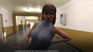 in this game, the character gets bound and explores the story of restraint