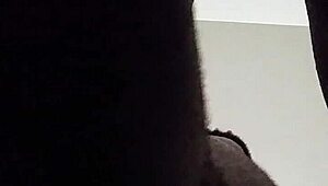 ghetto girl with juicy body and big belly in a fun scene