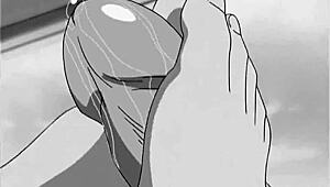 动漫美女带来激烈足交体验