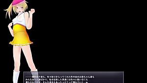 I exposed the play girl in this anime hentai game, part 1, it was so fun.