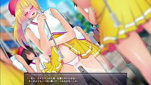 I exposed the play girl in this anime hentai game, part 1, it was so fun.