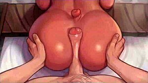 My Pig Princess hentai! Sliding my hard cock between her sweaty fat ass cheeks, wow!