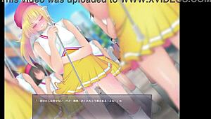 I exposed the play girl in this anime hentai game, part 1, it was so fun.