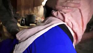 Just another day banging a local Arab teen with a huge cock in a wild threesome. Man, that petite frame took it hard!