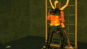 Secondlife Bound Bondage Sex With Tied Up Action.