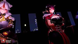 性感变态动画女孩在火爆合集里晃动大屁股😍