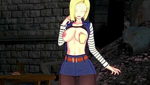 android 18 explores different positions in pov dragon ball z part 1