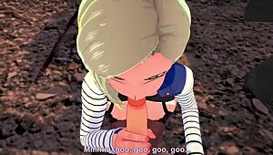 android 18 explores different positions in pov dragon ball z part 1