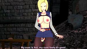 android 18 explores different positions in pov dragon ball z part 1