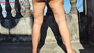 Blonde and brunette young 18+ with old man big cock ass licking outdoors recorded by drone vagninho and pamela pantera