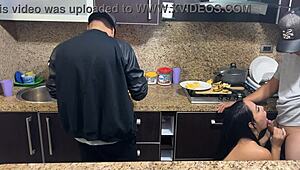 wife pays house debt with her body while i cook nearby