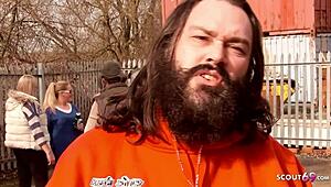 Model Carla Mai SEDUCES to FUCK in front of people at casting.