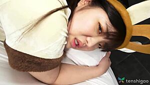 Damn! Chubby Madoka Watanabe Rocks Bunny Costume Sex