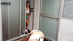 Abby the maid drives me wild so I screw her at work