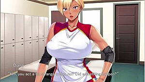 hey, that kasshoku bitch gets wet tity fucked in hentai ep1 😏