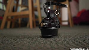 Indulging in our favorite foot fetish passion at the Flirt Hotel with a sexy Colombian