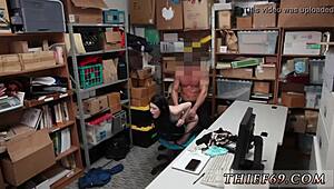 Hot police girl suspect was caught red handed by store associate!