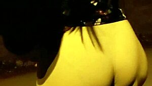 Bruna shows legs in spandex