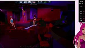 lewdneko plays harem hotel part 4, fucking maid anally in the game.