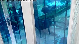 I filmed my cuckold neighbor watching his latina wife get her big ass fucked by huge penises